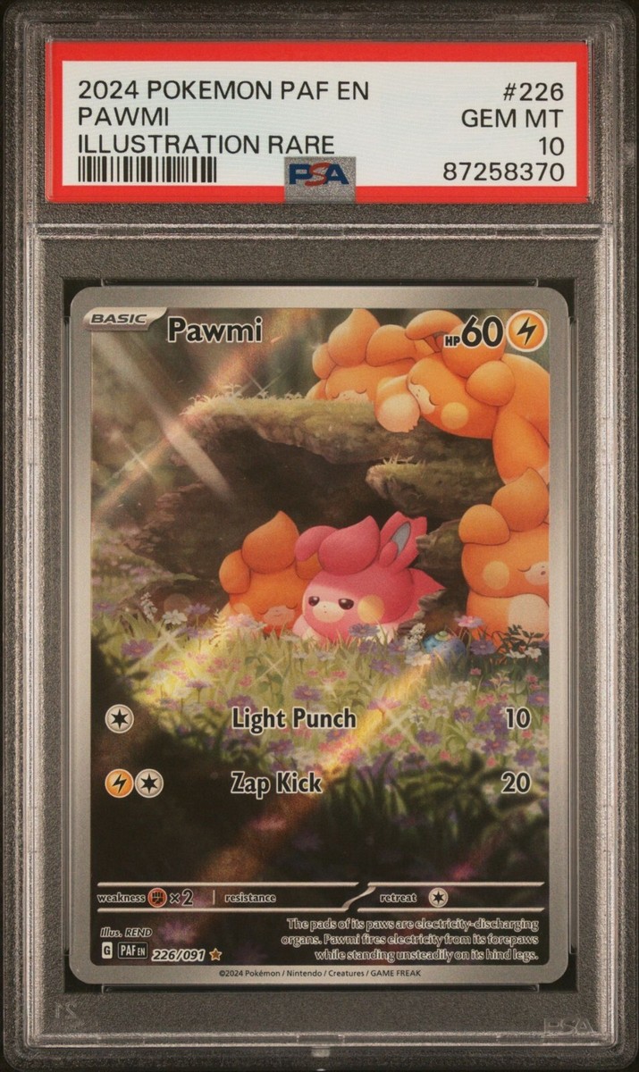 2024 Pokemon Paldean Fates Paf En #226 Pawmi - Illustration 2024 Pokemon Paldean Fates Paf En #226 Pawmi - Illustration