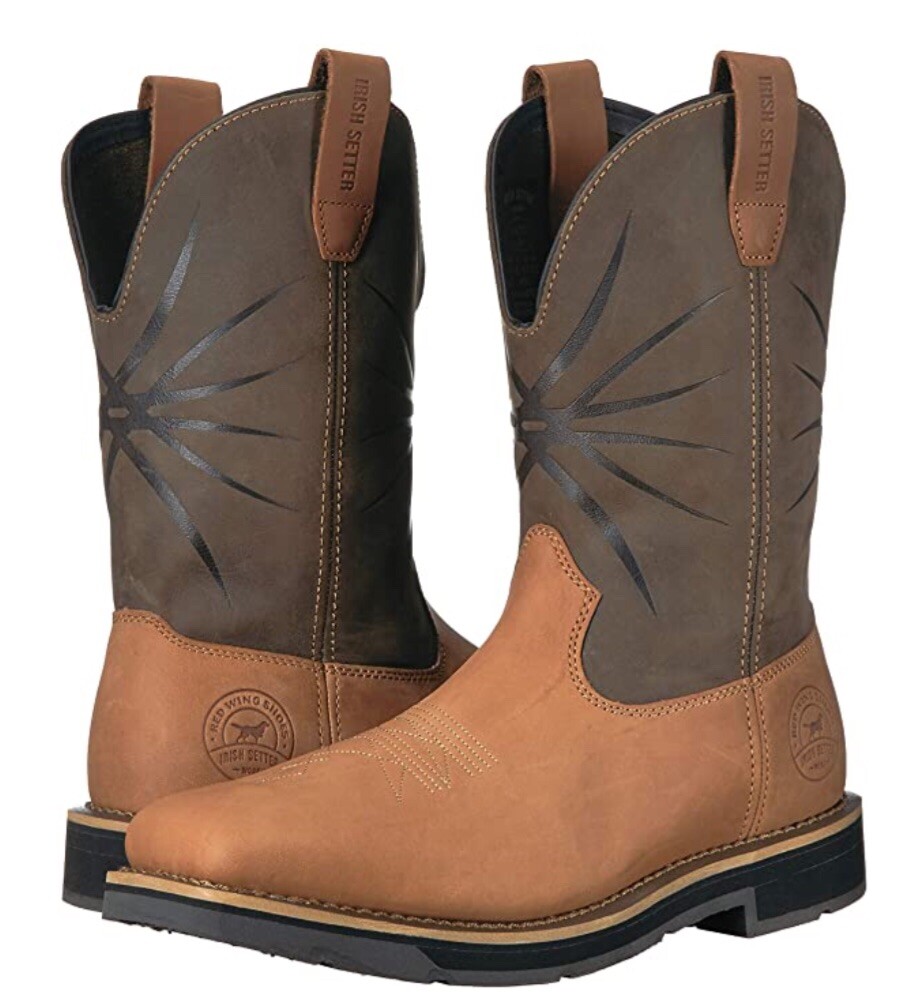 red wing irish setter square toe