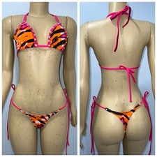 Exotic Dancewear Stripper Outfit 2 Piece Thong