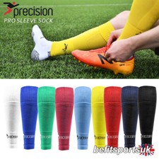 PLAIN FOOTBALL SOCKS SLEEVE SOCCER RUGBY FOOTLESS LEG CALF COMPRESSION GRIP SOCK