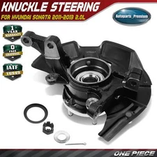Front Left Steering Knuckle & Wheel Hub Bearing Assembly for Hyundai Sonata 2011