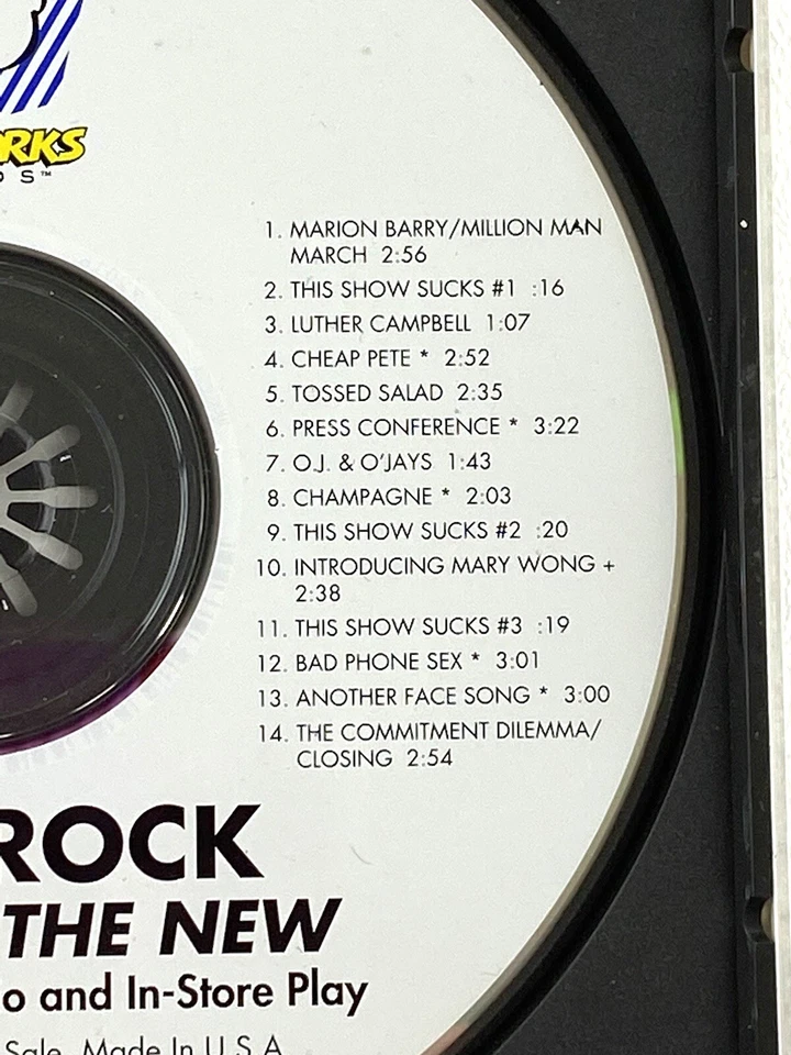 CHRIS ROCK Rare Comedy Promo CD Roll With The New 1997 Deamworks - Image 2 of 4