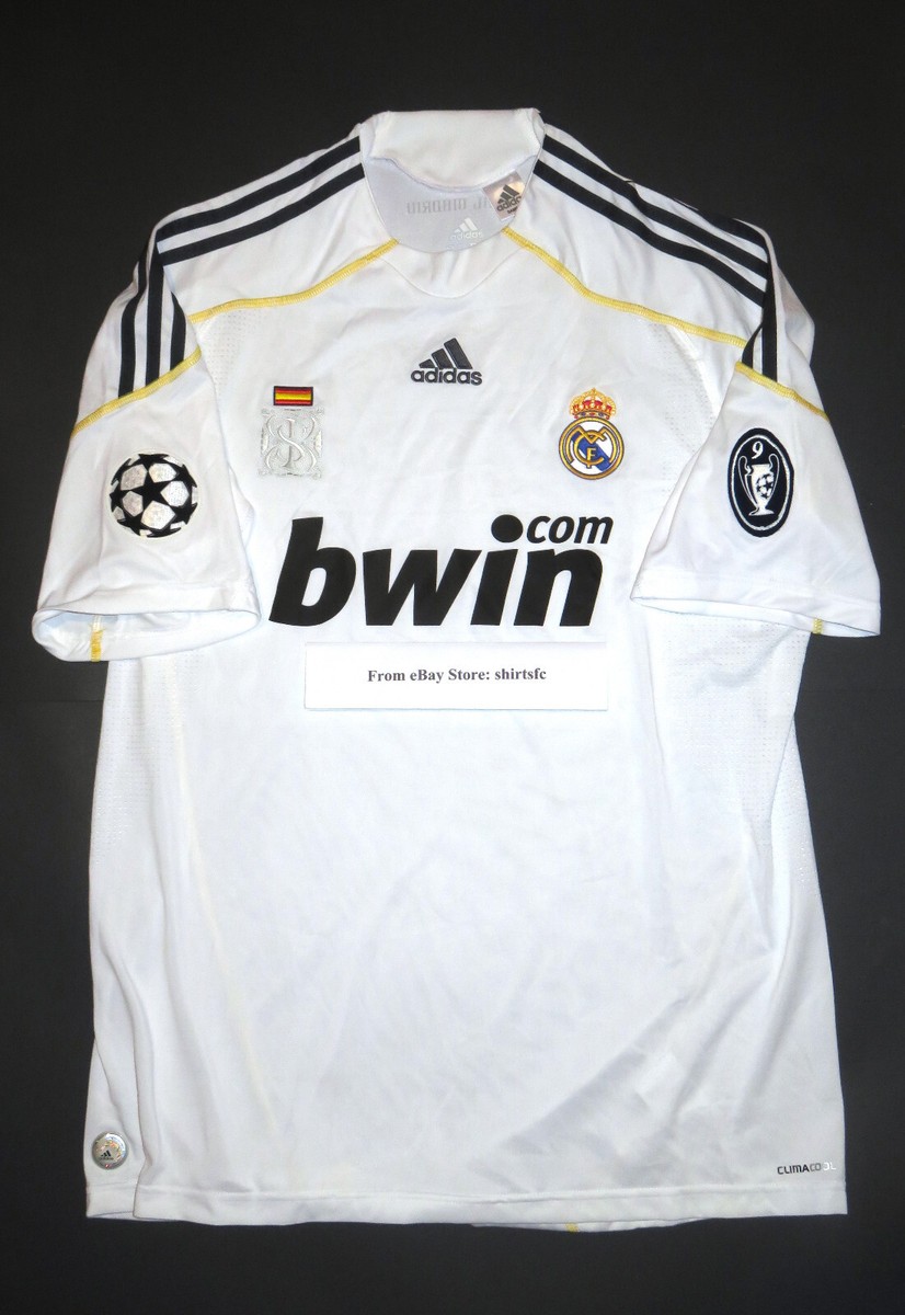 サッカー リアルマドリッド 2010年モデル adidas サイズL 2009-2010 Adidas Sample Real Madrid Jersey Shirt Kit UCL