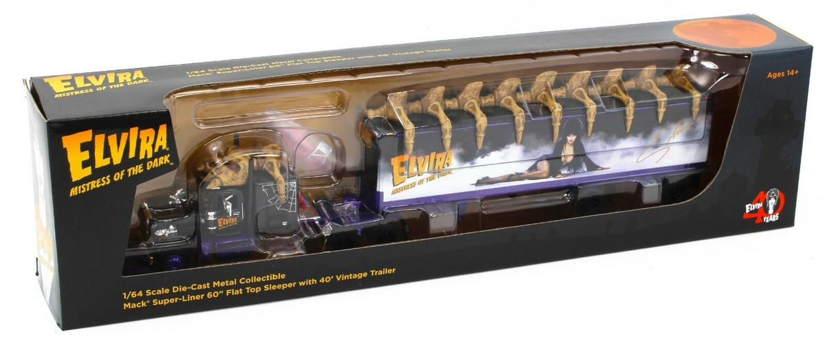 2021 DCP 1:64 *ELVIRA MISTRESS OF THE DARK* MACK Super-Liner Semi