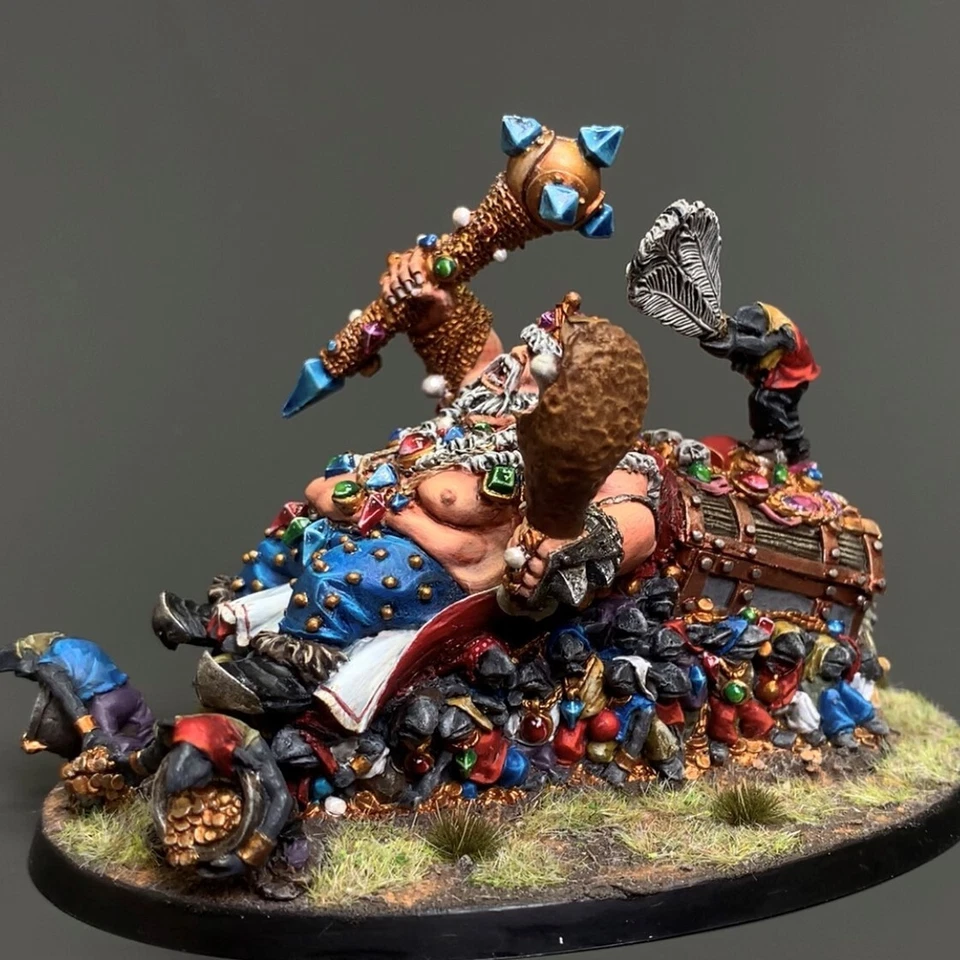 Ogre Kingdoms Overtyrant Greasus Goldtooth Warhammer presale painted Miniatures - Image 3 of 4