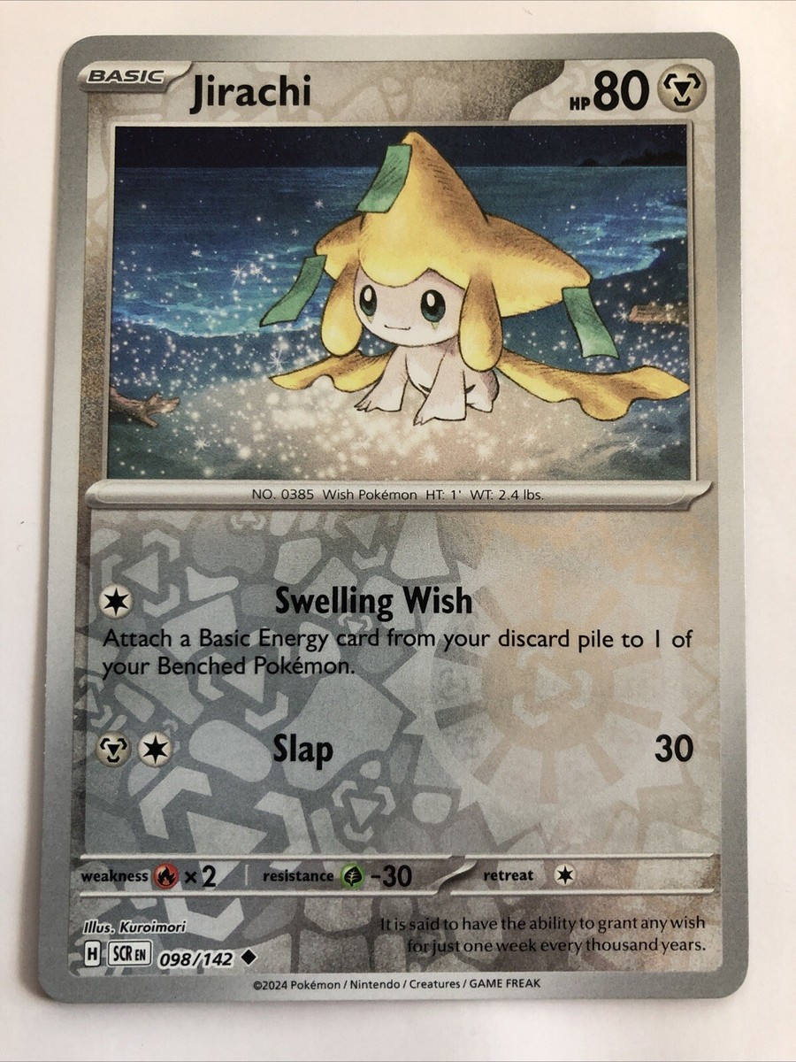 Pokémon TCG Stellar Crown Jirachi Reverse Holofoil 098/142 Pokémon TCG Stellar Crown Jirachi Reverse Holofoil 098/142