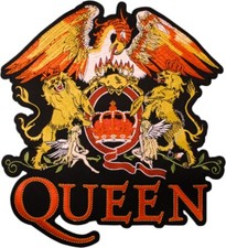 Patch - Queen Freddie Mercury Royal Crest Extra Large Logo - 10" x 8.75" 57080