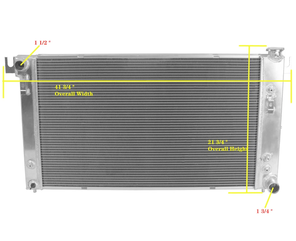 All Aluminum Radiator For FIT 1998-2002 Dodge Ram 1500 3.9L 5.2L 5.9L AT **NEW** Foto 2 de 4