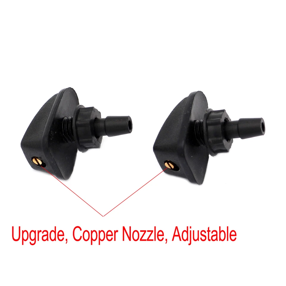 2X Front Windshield Wiper Spray Washer Nozzle Fit for Volvo S40 S70 S80 C70 XC90 - Image 2 of 4