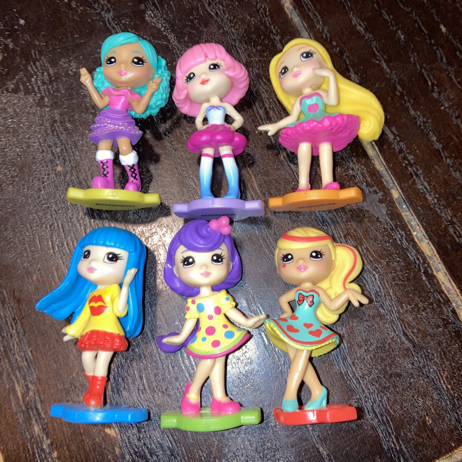 Party Pop Teenies POPTEENIES mini Doll Figure Lot of 6