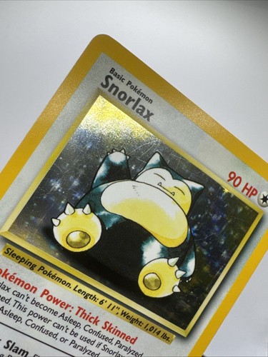 Pokemon Card Snorlax Holo Jungle Set WotC 1999 Ultra Rare 11/64 NO SYMBOL - Picture 12 of 24