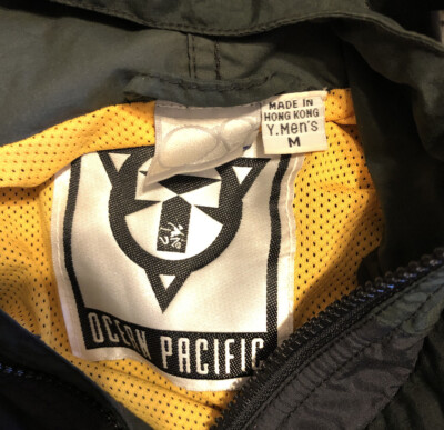 Vtg 90's OCEAN PACIFIC TECH pullover jacket surf snowboard ski