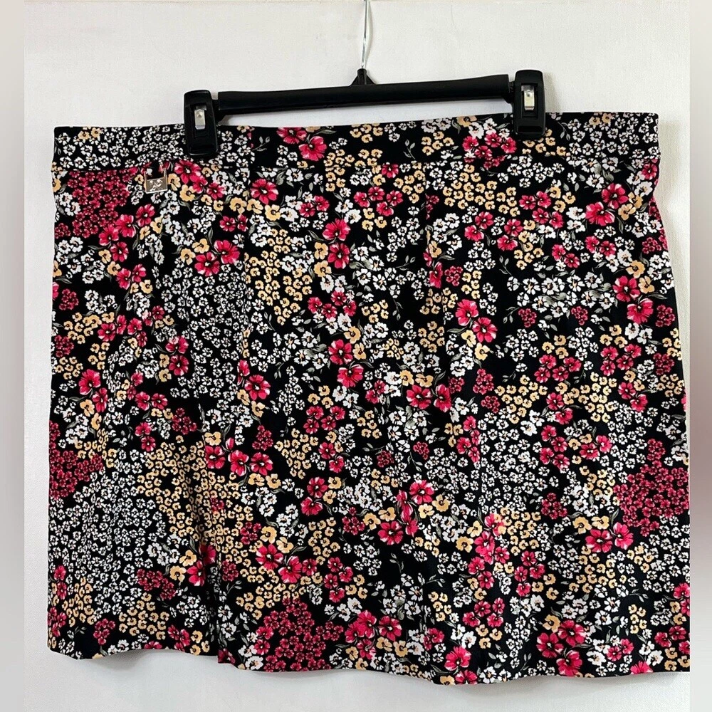 Skort femme Rafaella Supreme Stretch floral multicolore doublé taille XXL