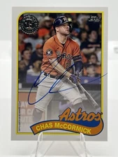 2024 Topps Update Series CHAS McCORMICK 1989 Topps Baseball Autograph -ASTROS-