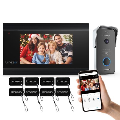 WLAN HD Video Türsprechanlage Videoklingel Sprechanlage Türklingel Touch TFT