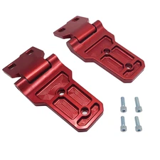 Hood Hinges - BILLET (Royal Hooks) RED fits Jeep Wrangler JL - JLU - Gladiator J