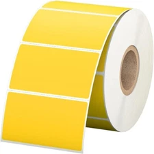 1 Roll Direct Thermal Yellow Labels 2x1 FBA Barcode Labels For Zebra Rollo
