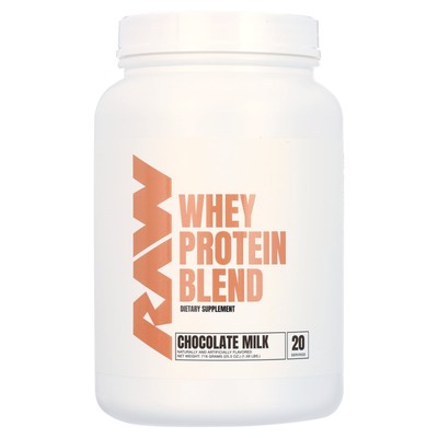 RAW Nutrition Whey Protein Powder, Chocolate Milk, 20 Servings Health