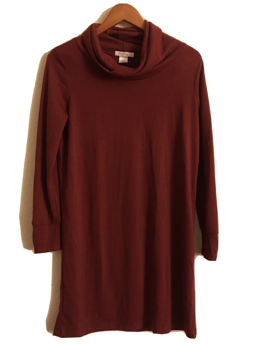 Everly Grey Women's Dress Size S Sweater Mock-Neck Maternity $60 Maroon H13