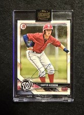 2021 Topps Archives Signature, 2018 Bowman - Carter Kieboom #BD-93 Auto /60 (RC)