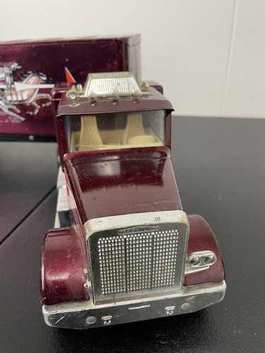 Vintage Nylint Silver Knight Express Semi Cab & Trailer Red - Picture 9 of 20