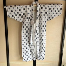 Boro Used Japanese Old Cloth Japan Children's Yukata Remake Square Check Pattern