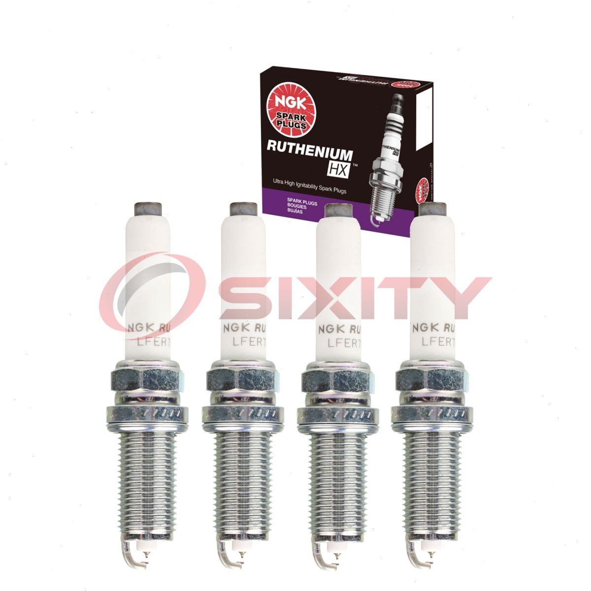 4 pc NGK Ruthenium HX Spark Plugs for 2015-2018 Volkswagen Golf 1.8L L4 zq