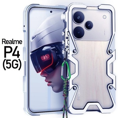 Metal Aluminum bumper Shockproof Case For Realme P4 P1 Pro / Narzo 70 Pro P4 P1