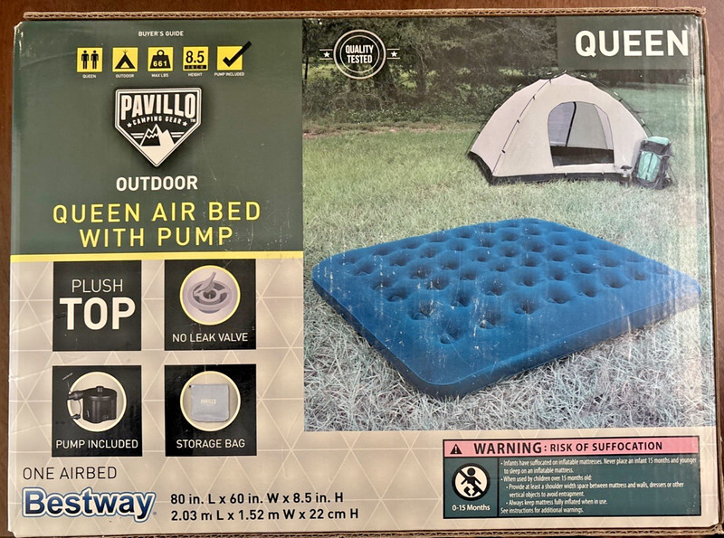 Pavilion Queen Air Bed Mattress With Pump