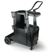 VEVOR Welding Cart 2-Tier 265LBS Welder Cart with Anti-Theft Lockable Cabinet