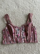 NWT Victoria  s Secret Dream Y2K Angels Corset Bustier Lace floral fairy large