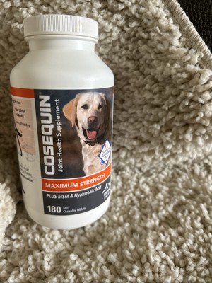Cosequin DS Plus MSM Joint Health Supplement for Dogs 180 Chewable Tablets 7/27