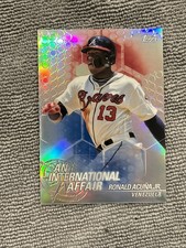 2018 Topps Chrome RONALD ACUNA JR International Affair #IA-RA Rookie Card RC :. rookie card picture