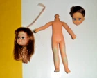 New ListingMATTEL  TUTTI DOLL PARTS HEAD BODY  TLC CONDITION  1960'S