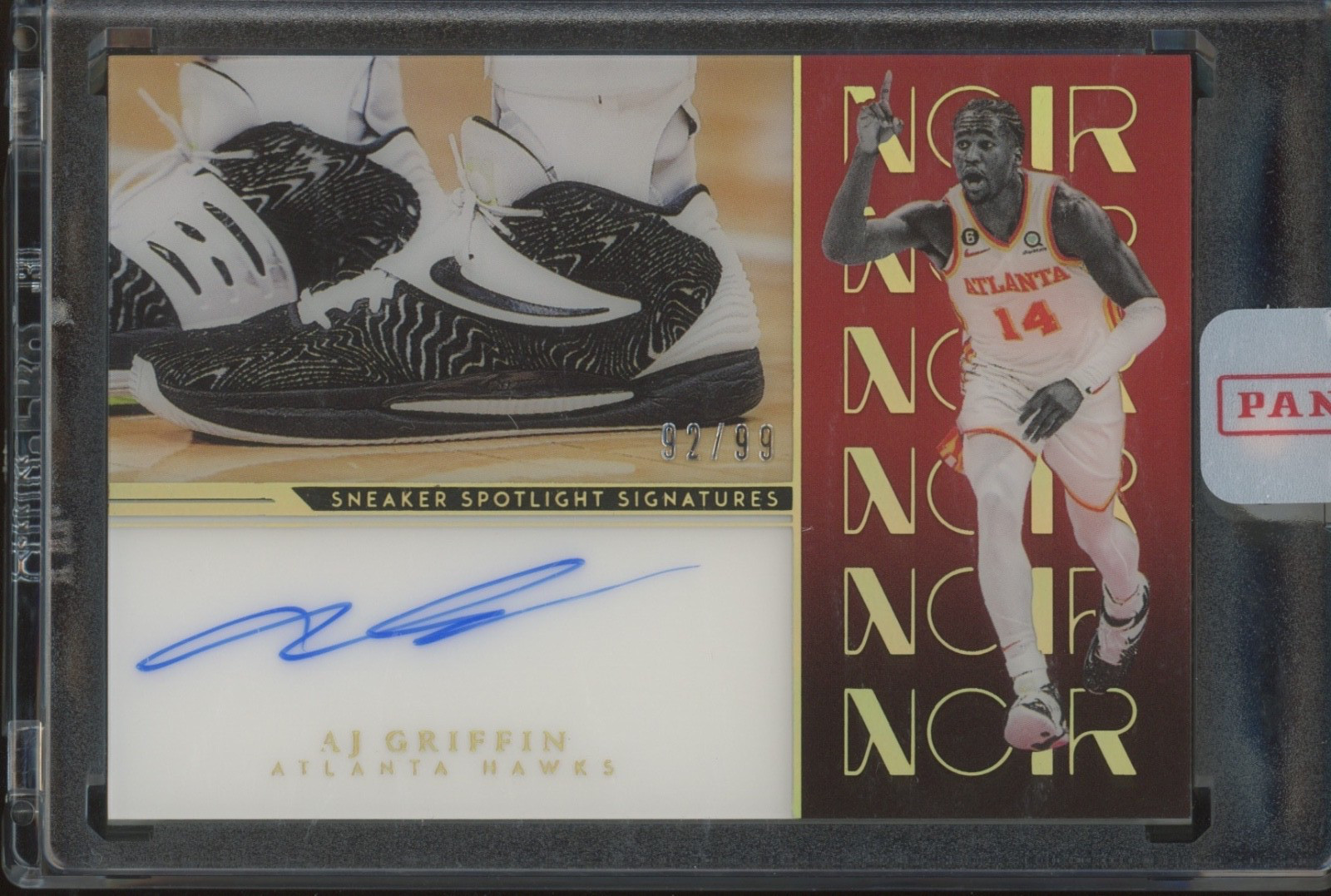 2022-23 Noir Basketball AJ Griffin HAWKS #SSS-AJG Sneaker Spotlight Auto /99