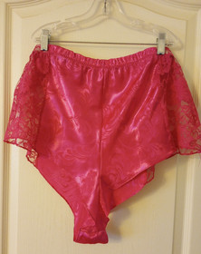 Vtg Intimate Attitudes Lingerie 3-piece Set Plus Size 2X Cami/Tap/Robe in Pink