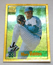Marc Valdes #555 GOLD RUSH 1994, Pinnacle SCORE Florida Marlins FOIL