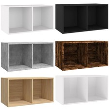 Vinyl Aufbewahrungsbox Holzwerkstoff Schallplatten Regal mehrere Farben vidaXL