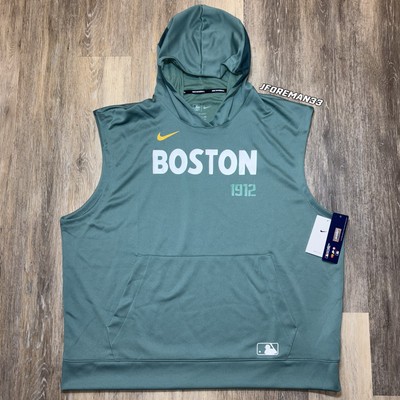 Nike Boston Red Sox Green Monster City Connect Authentic Sleeveless Hoodie