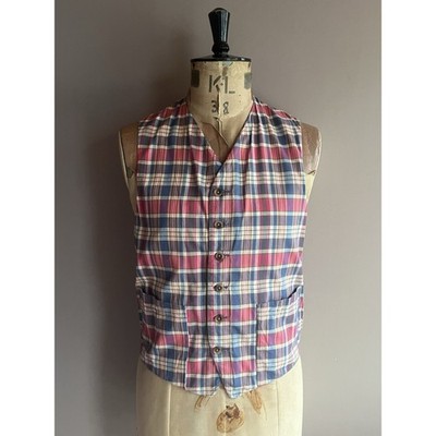 Engineered Garments Wendeweste Herren Größe S kariert kariert Baumwolle USA
