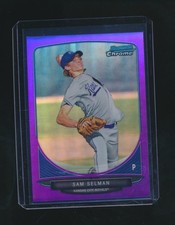 SAM SELMAN 2013 BOWMAN CHROME PURPLE REFRACTOR PARALLEL 069/199 #BCP110