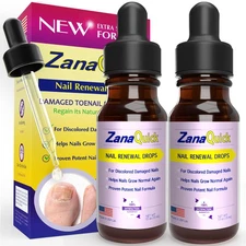 ZanaQuick Extra Strength Toenail  Fingernail Repair Drops - Nail Care Renewal...