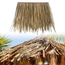 Straw Roof Thatch Premium Palm Thatch Roof Roll for Patio Umbrella Deck Hut