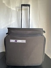 CROP IN STYLE XXL Rolling Tote Scrapbook Art Craft Storage Organizer Luggage Bag