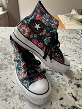 Converse Chuck Taylor All Star High Top Shoes Women Floral Canvas Size 7