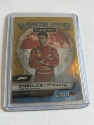2024 F1 TOPPS FINEST CHARLES LECLERC GOLD WORLD S FINEST /50