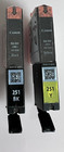 2 New ! Canon Cli-251 Black And Yellow Ink Cartridge