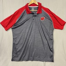 Pro Edge Wisconsin Badgers Polo Shirt XL