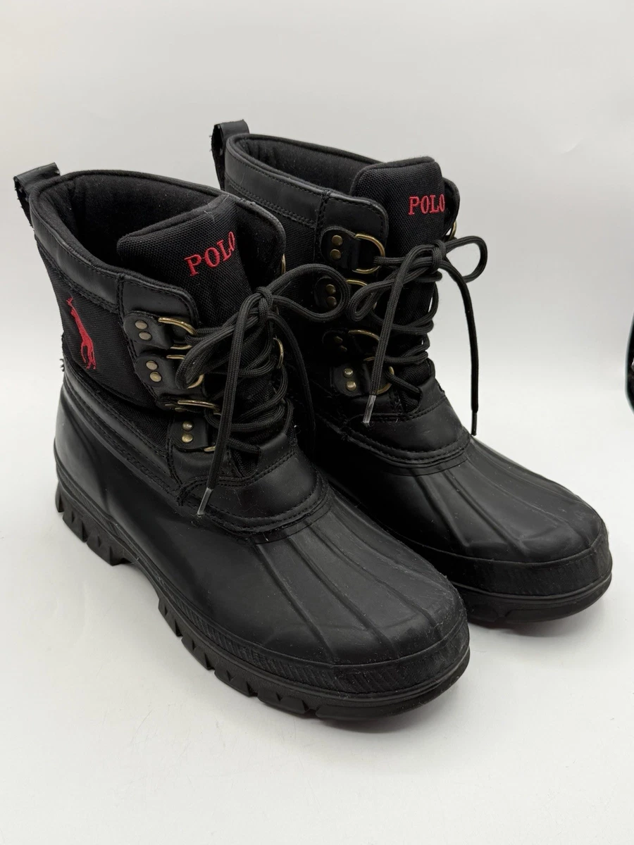 Polo Ralph Lauren Black Rubber Boots for Men for Sale - Shop New