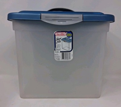 Vintage 1998 Sterilite Large Storage Tote w/ Handled Lid #1896 